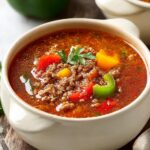 Crockpot Stuffed Pepper Soup