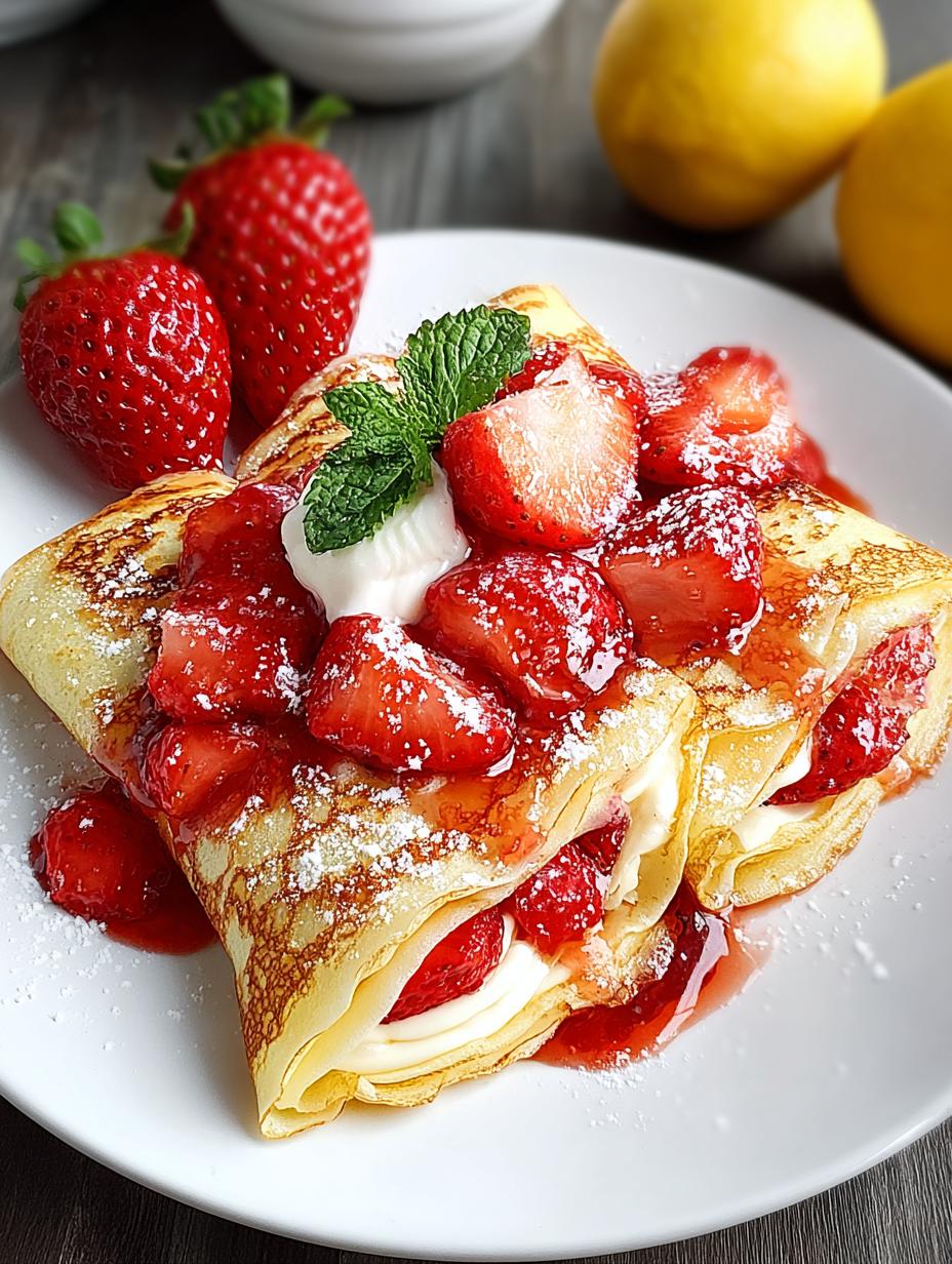 Delightful Lemon Strawberry Crepes: 5 Tasty Tips - Delightful Lemon Strawberry Crepes - additional detail