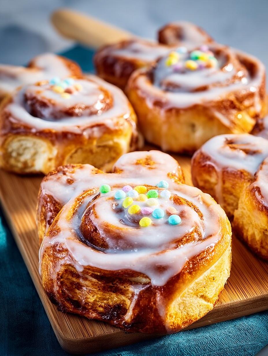 Easter Bunny Cinnamon Rolls