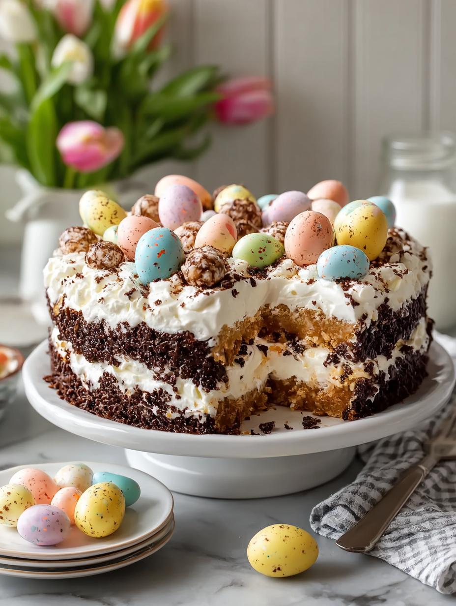 Easter Dirt Cake Casserole