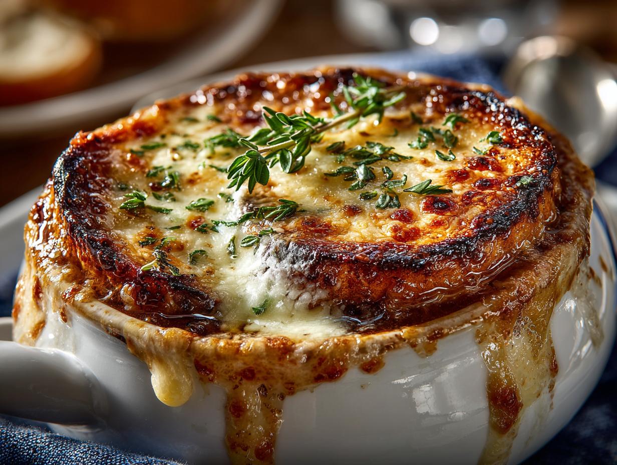 Classic French Onion Soup: 6 Steps to Comforting Bliss - French Onion Soup - additional detail