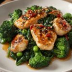 Garlic Chicken Broccoli Spinach