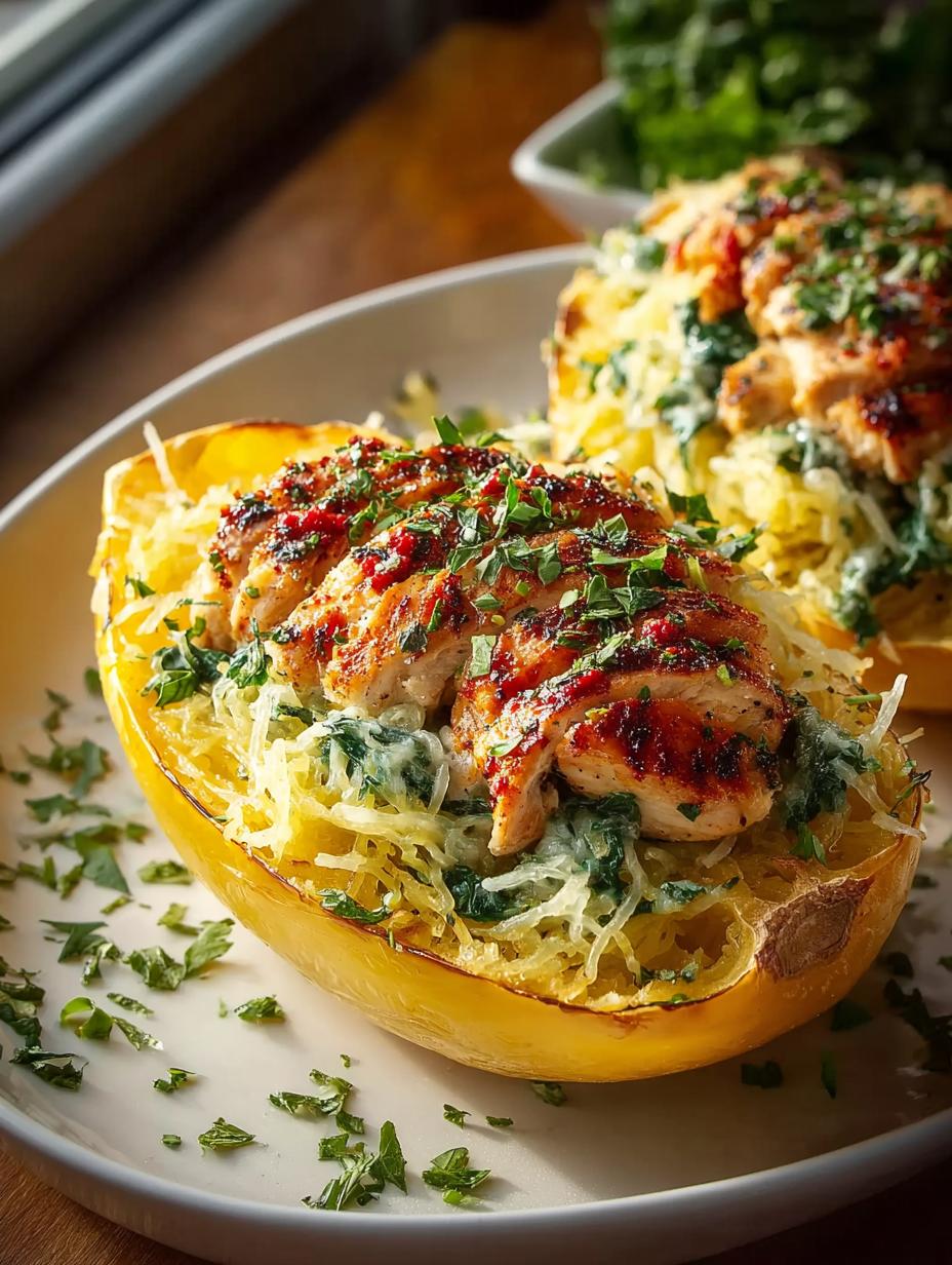 Garlic Chicken Spaghetti Squash: 5 Reasons You'll Love It 4 Garlic Chicken Spaghetti Squash: 5 Reasons You'll Love It - Garlic Chicken Spaghetti Squash - main visual representation