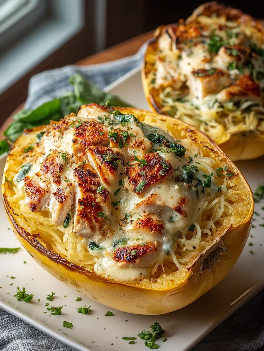 Garlic Chicken Spaghetti Squash: 5 Reasons You'll Love It 5 Garlic Chicken Spaghetti Squash: 5 Reasons You'll Love It - Garlic Chicken Spaghetti Squash - additional detail