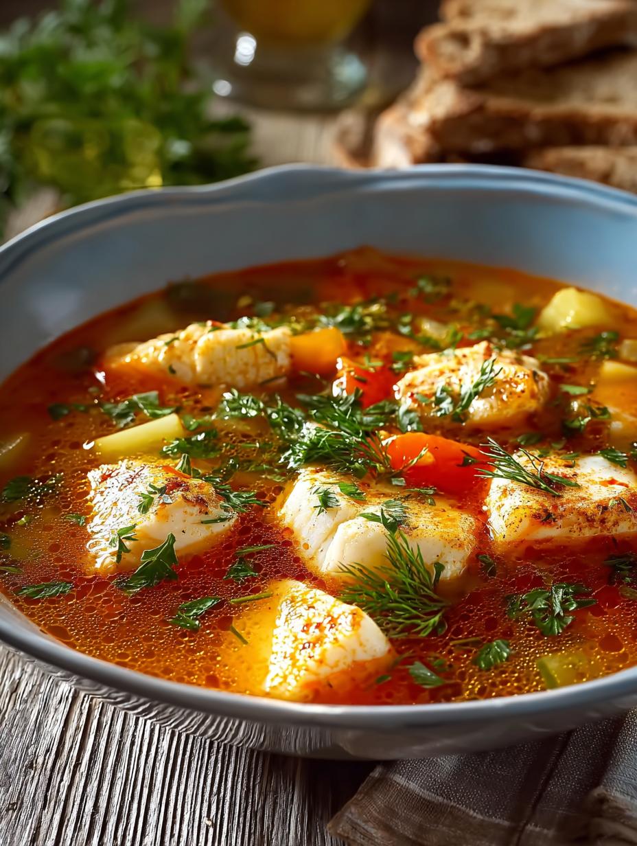 Greek Psarosoupa Fish Soup