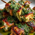 Grilled Chimichurri Chicken Skewers
