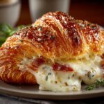 Ham Cheese Croissant Bake