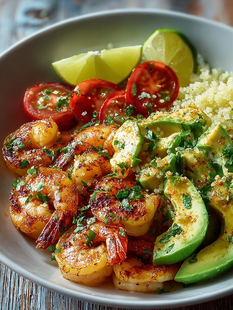 Honey Lime Shrimp Avocado