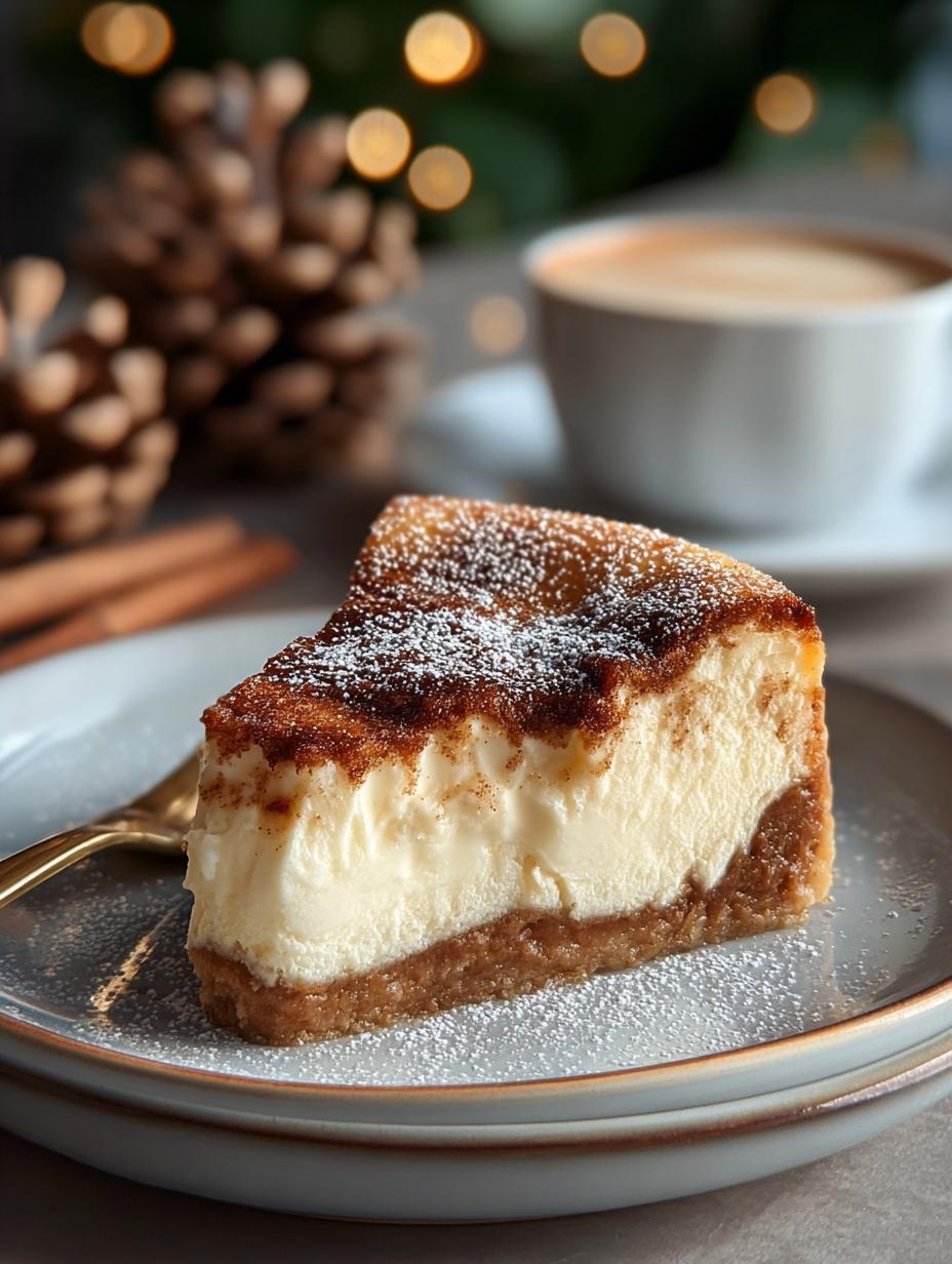 Indulge Irresistible Snickerdoodle Cheesecake Delight - Indulge Irresistible Snickerdoodle Cheesecake - main visual representation