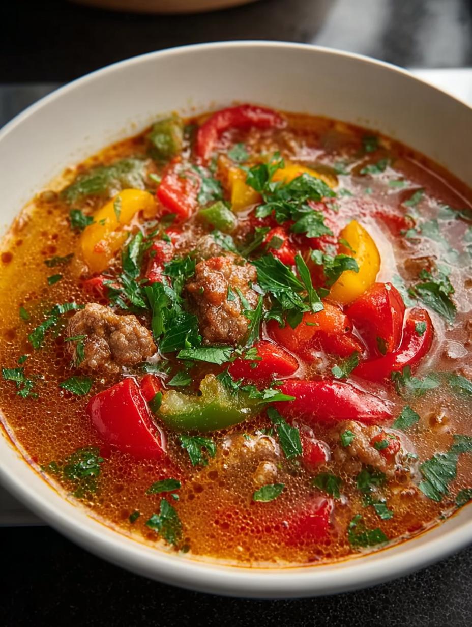 Keto Stuffed Pepper Soup: 5 Reasons to Love This Comfort Dish - Keto Stuffed Pepper Soup - additional detail