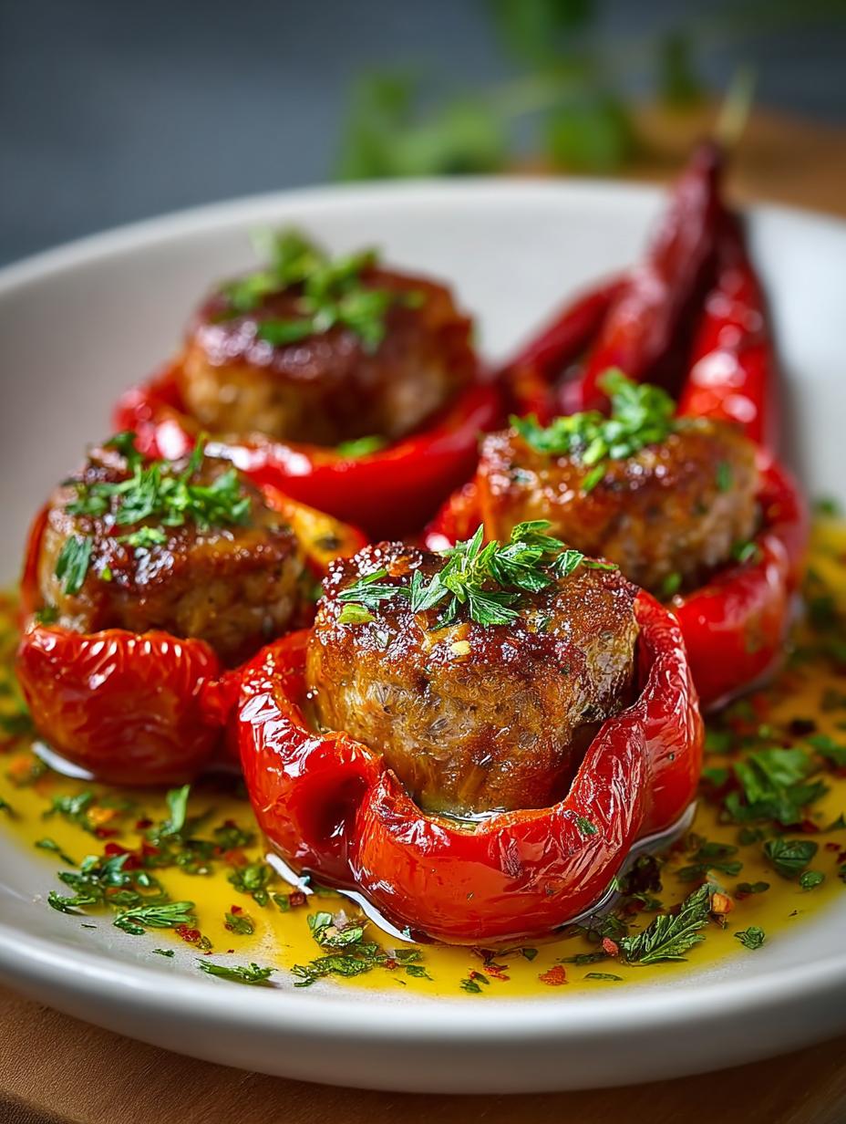 Lamb Stuffed Piquillo Peppers