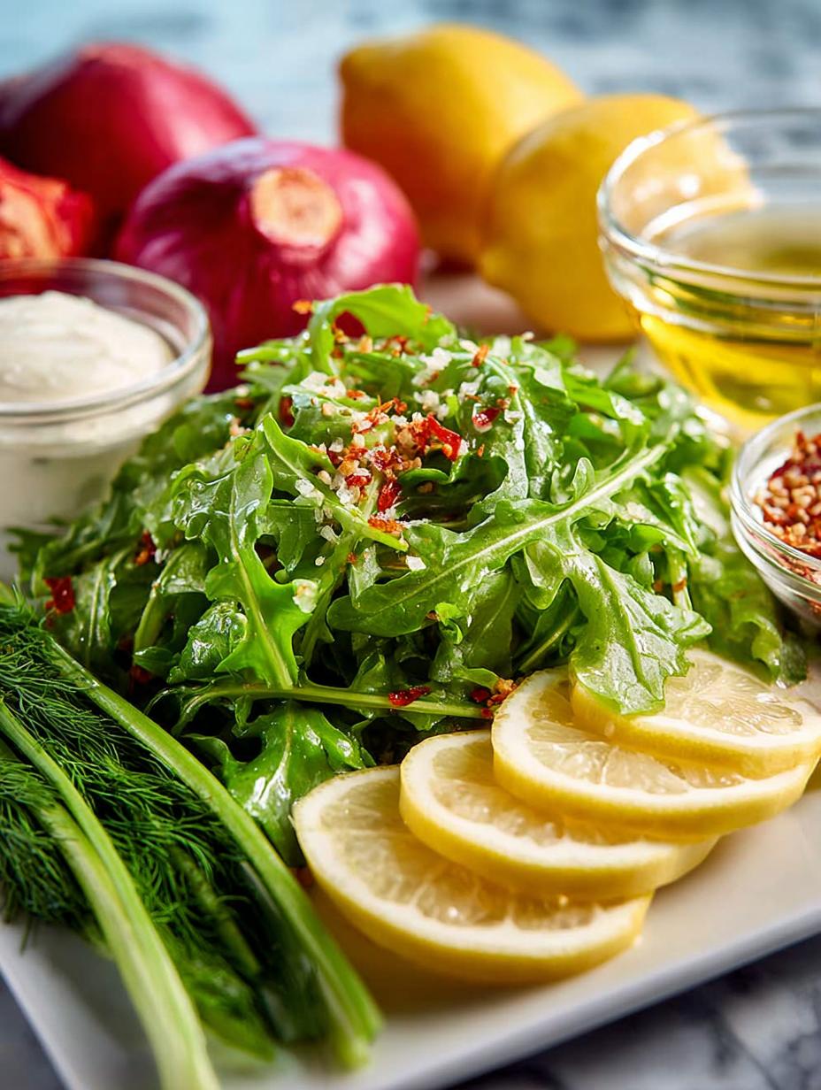 Delicious Lemon Arugula Salad for Vibrant Meals - Lemon Arugula Salad - main visual representation