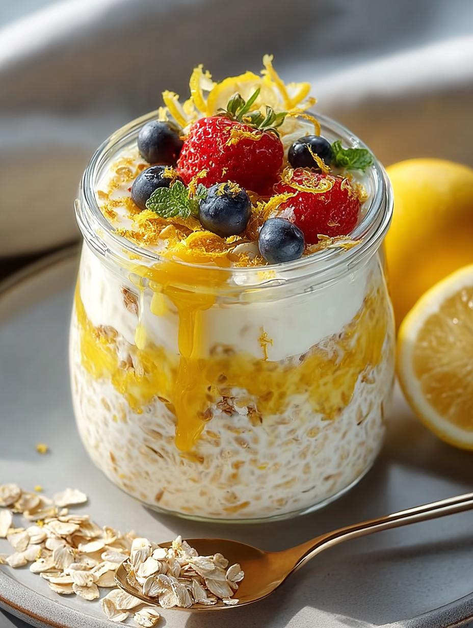 Lemon Cheesecake Overnight Oats: 5 Simple Steps to Delight - Lemon Cheesecake Overnight Oats - additional detail