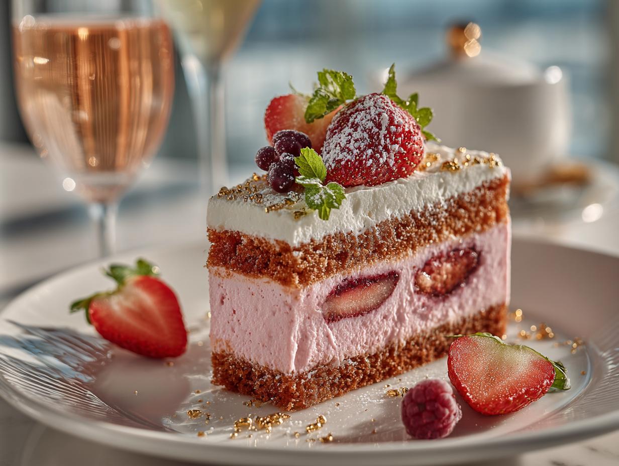 Luxury Pink Champagne Cake