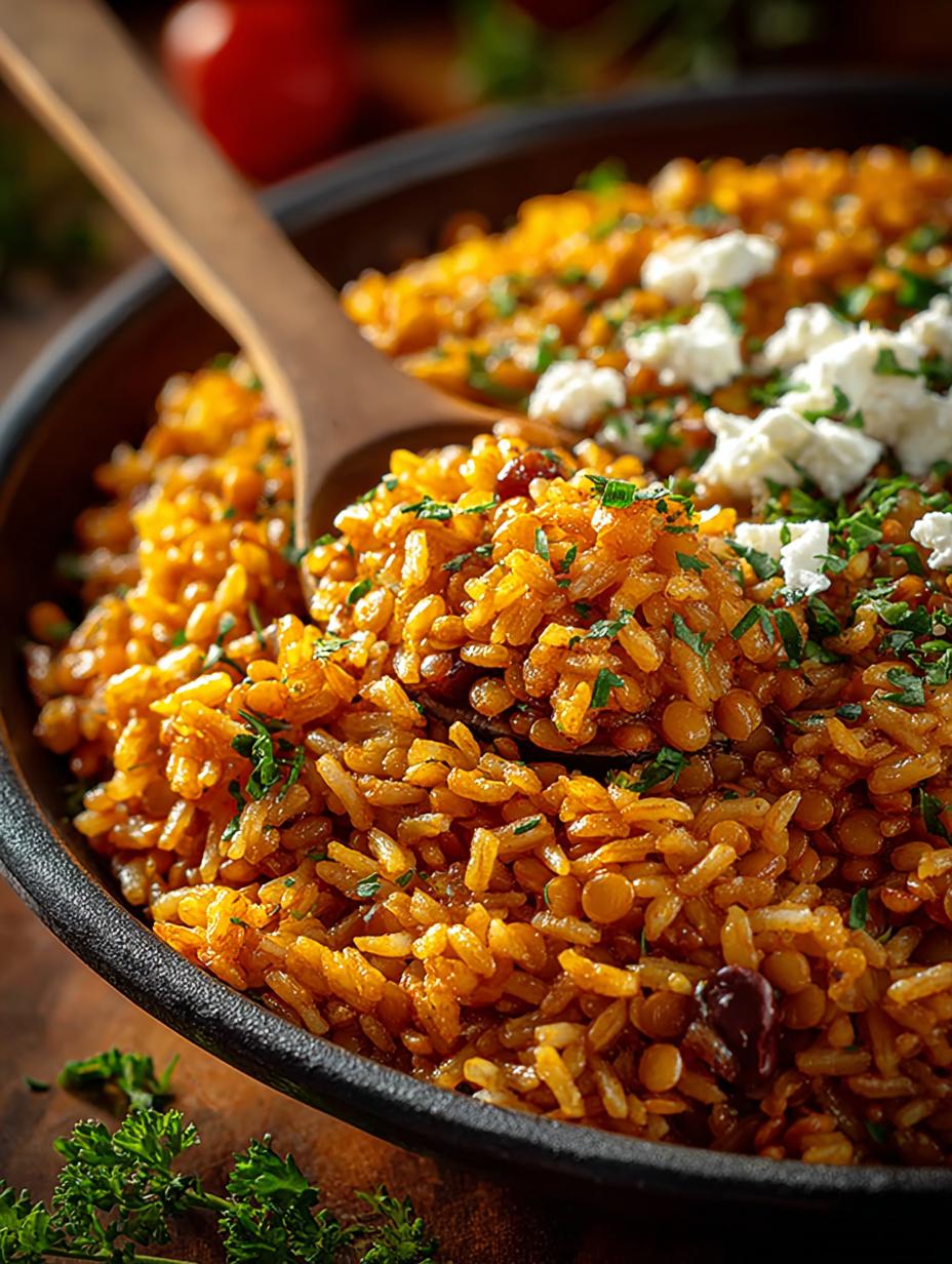 Mediterranean Lentil Rice with 7 Bold Flavors to Savor - Mediterranean Lentil Rice with - additional detail