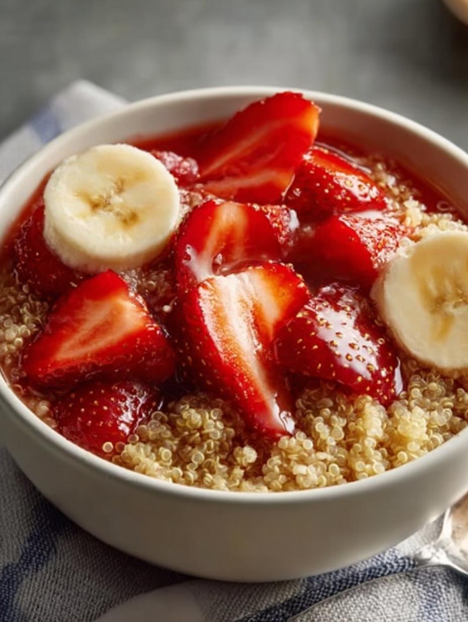 Nutritious Strawberry Quinoa Breakfast Bowl for Energizing Mornings - Nutritious Strawberry Quinoa Breakfast - additional detail
