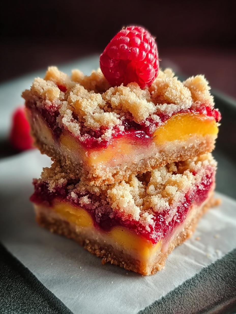 Irresistible Peach Raspberry Crumb Bars to Savor This Summer 4 Irresistible Peach Raspberry Crumb Bars to Savor This Summer - Peach Raspberry Crumb Bars - main visual representation
