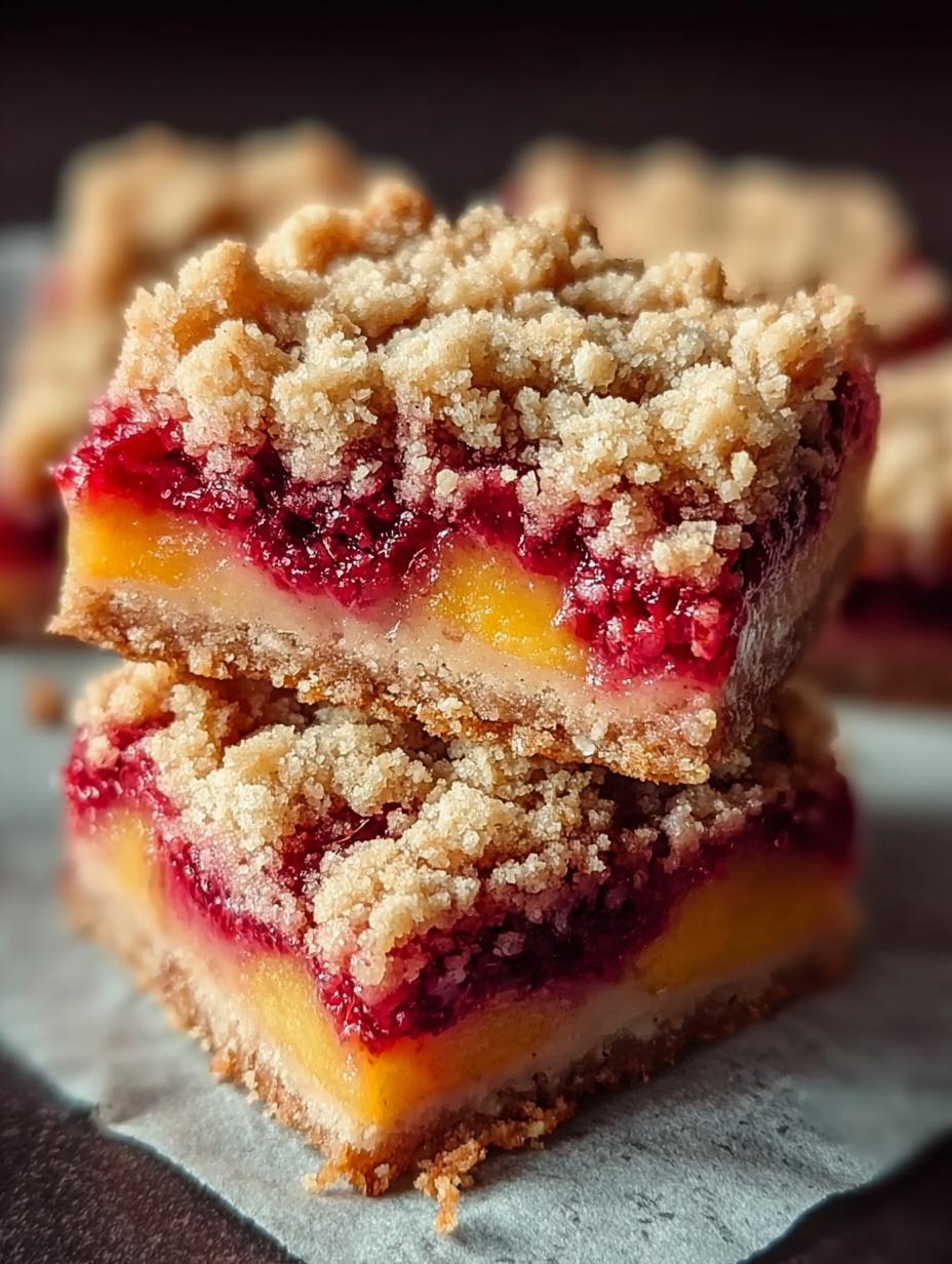 Irresistible Peach Raspberry Crumb Bars to Savor This Summer 5 Irresistible Peach Raspberry Crumb Bars to Savor This Summer - Peach Raspberry Crumb Bars - additional detail