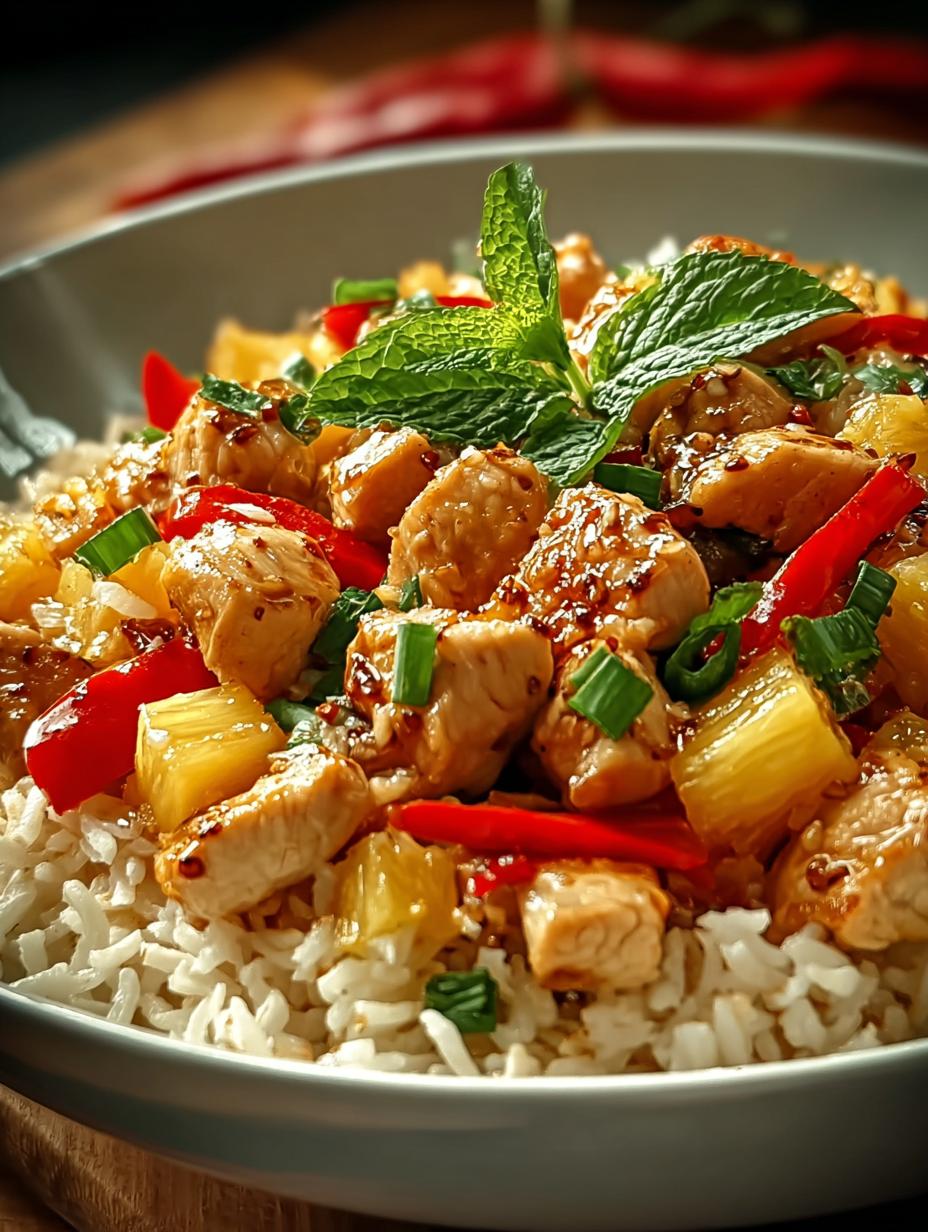 Pineapple Chicken Rice For