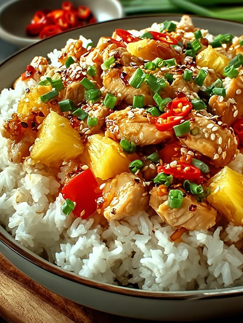 Pineapple Chicken Rice Sweet