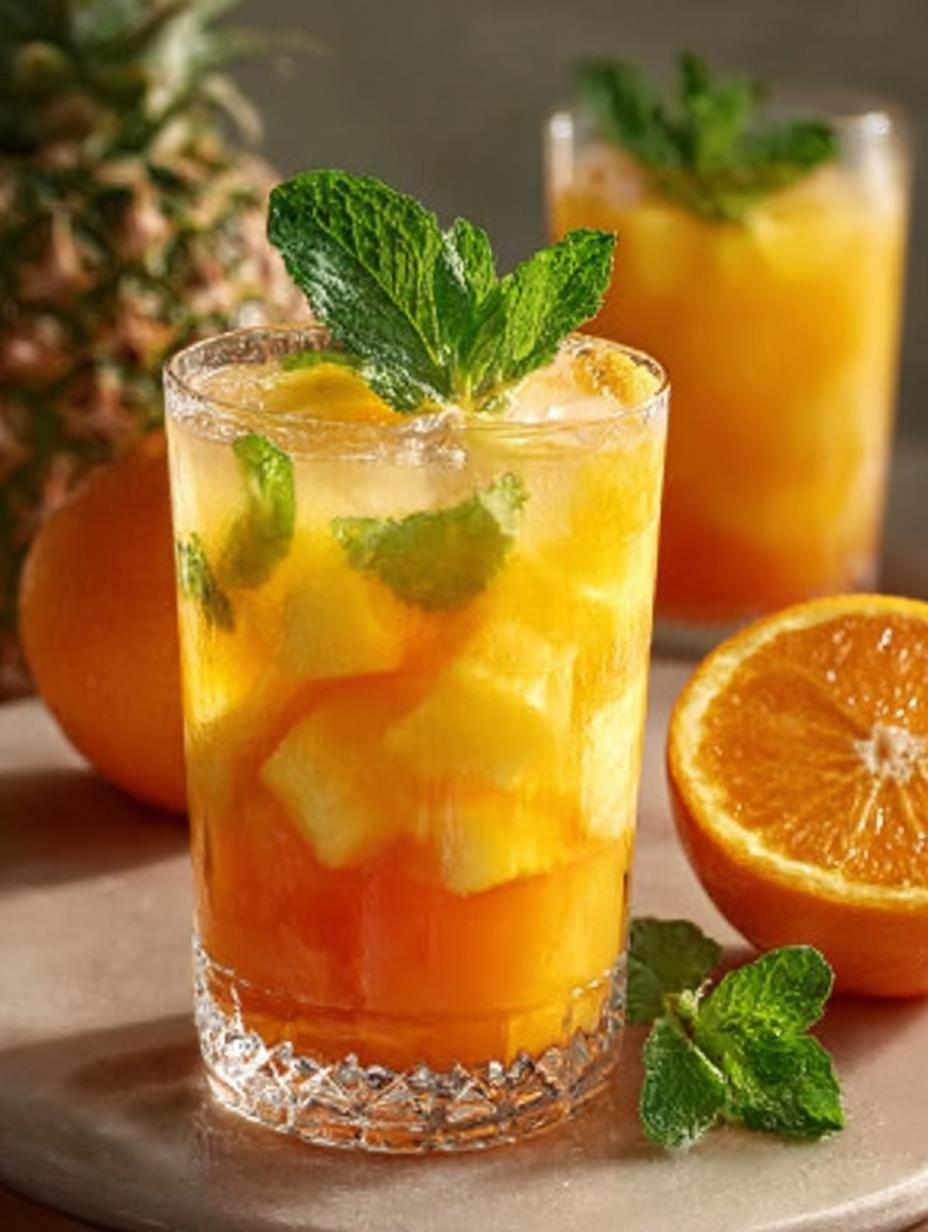 Pineapple Orange Mint Refresher: 5 Zesty Benefits - Pineapple Orange Mint Refresher - additional detail