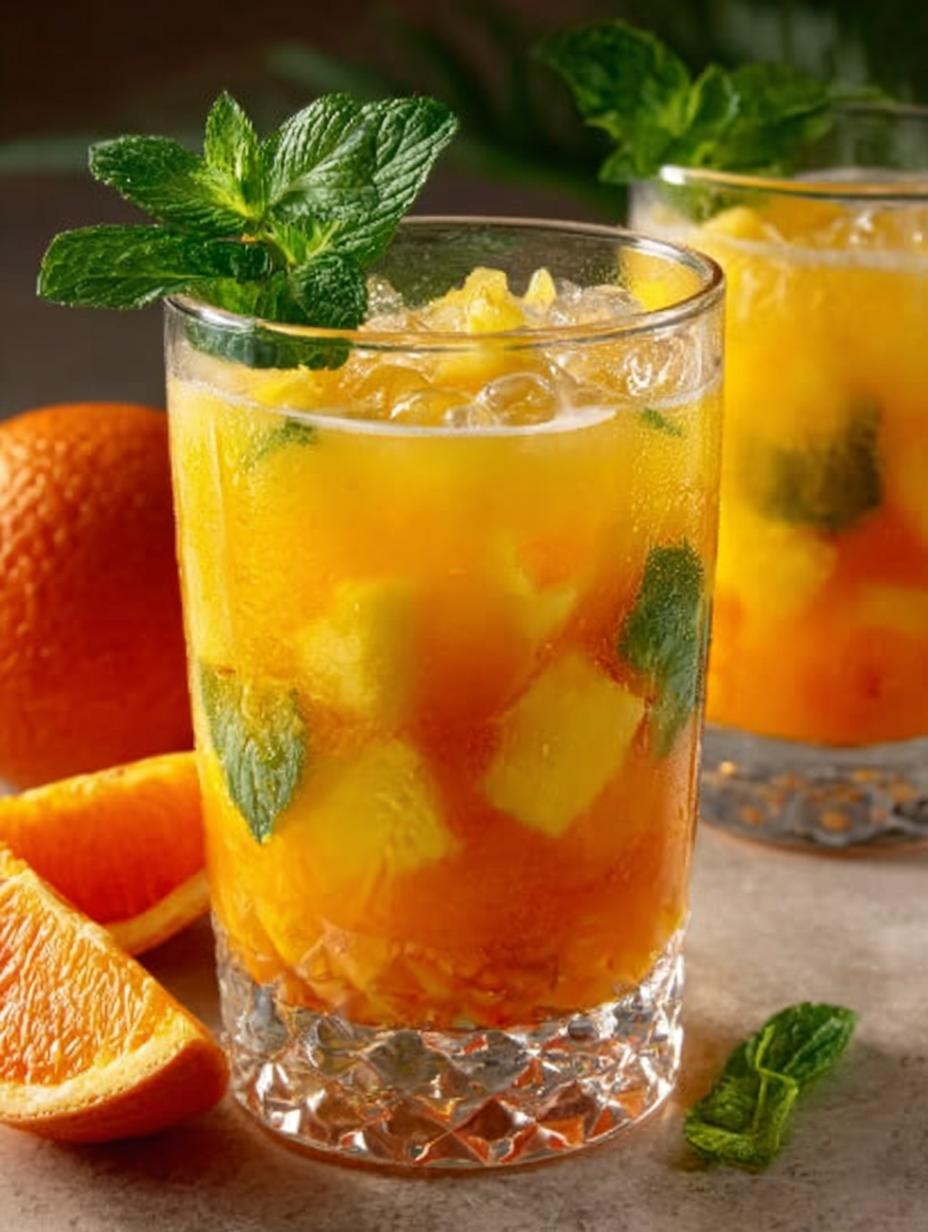 Pineapple Orange Mint Refresher
