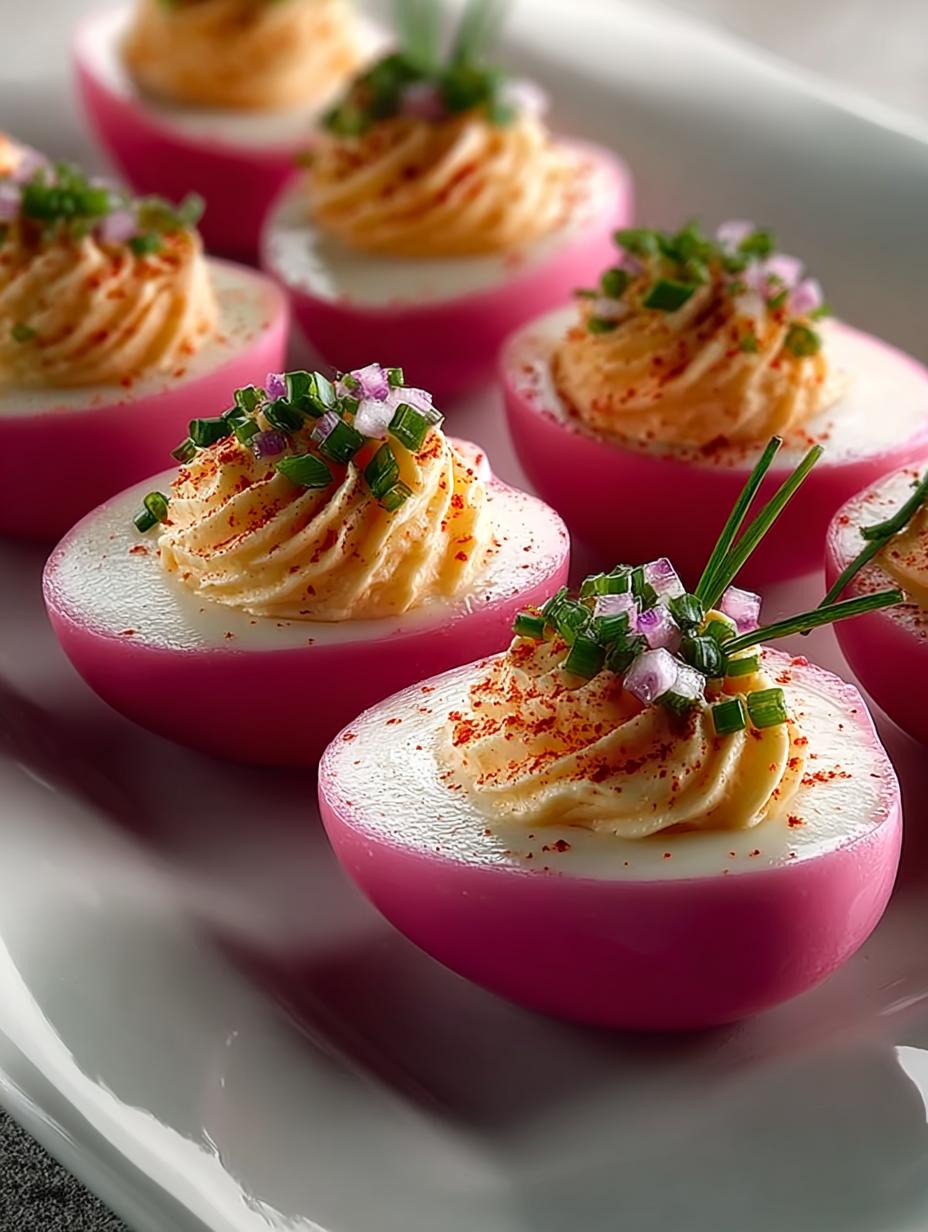 Pink Deviled Eggs: 12 Festive Ideas to Delight Guests - Pink Deviled Eggs - main visual representation