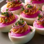 Pink Deviled Eggs