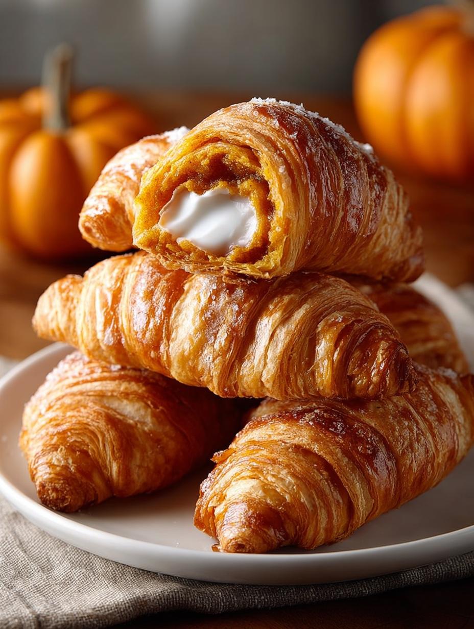 Pumpkin Pie Crescents with