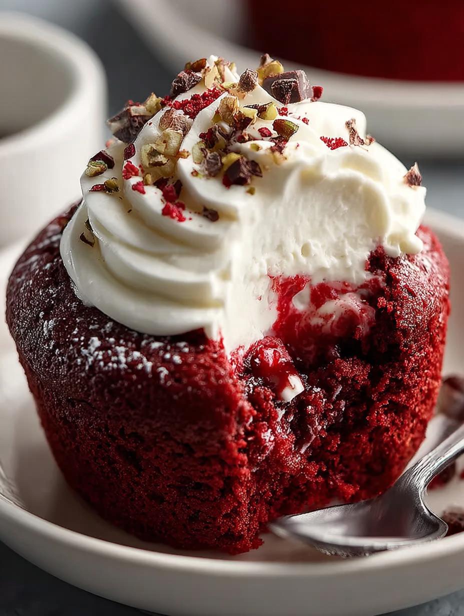 Red Velvet Mug Cake: 5 Minutes to Pure Delight 4 Red Velvet Mug Cake: 5 Minutes to Pure Delight - Red Velvet Mug Cake - main visual representation