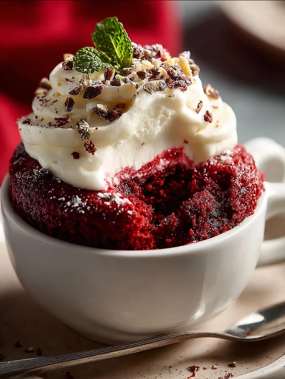 Red Velvet Mug Cake: 5 Minutes to Pure Delight 5 Red Velvet Mug Cake: 5 Minutes to Pure Delight - Red Velvet Mug Cake - additional detail