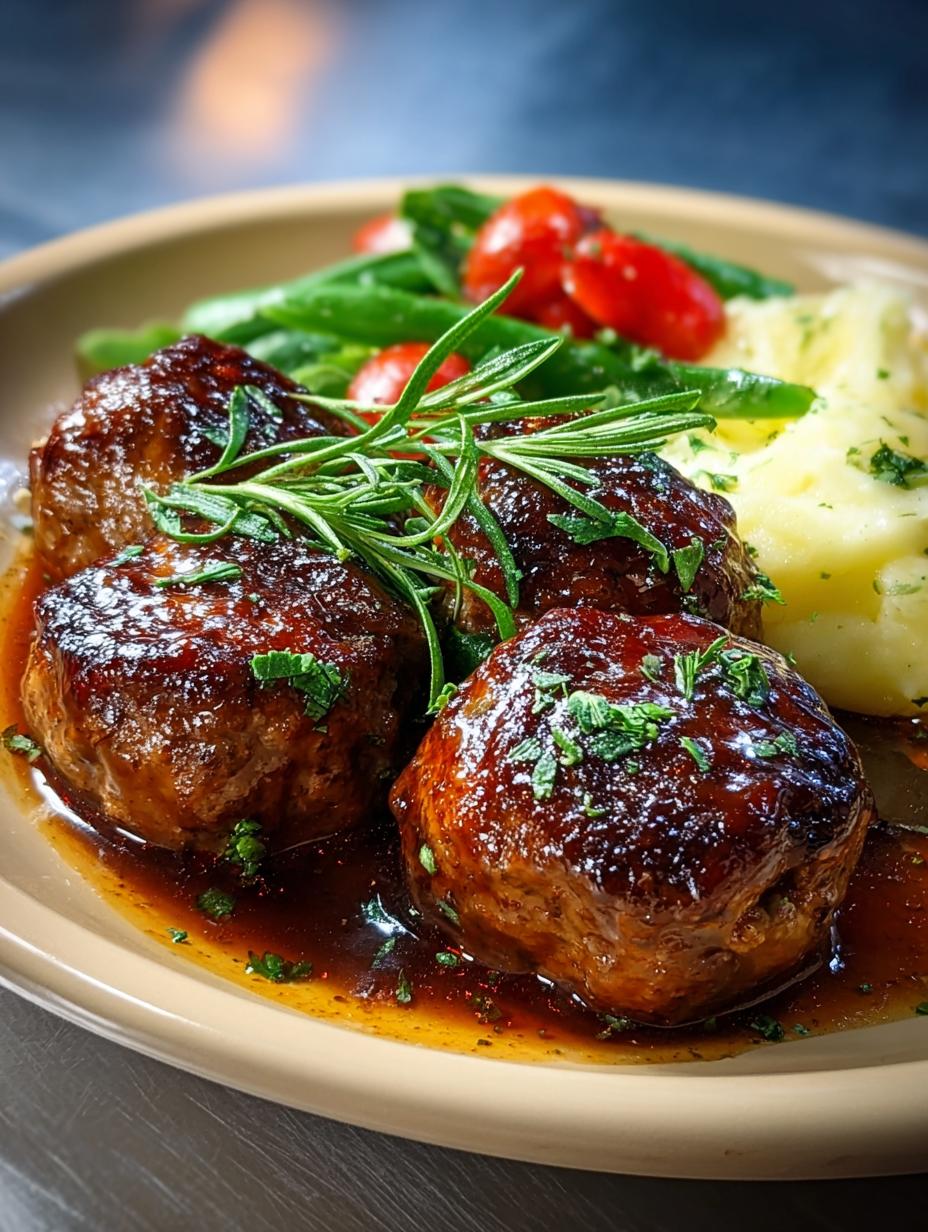 Salisbury Steak Meatballs with