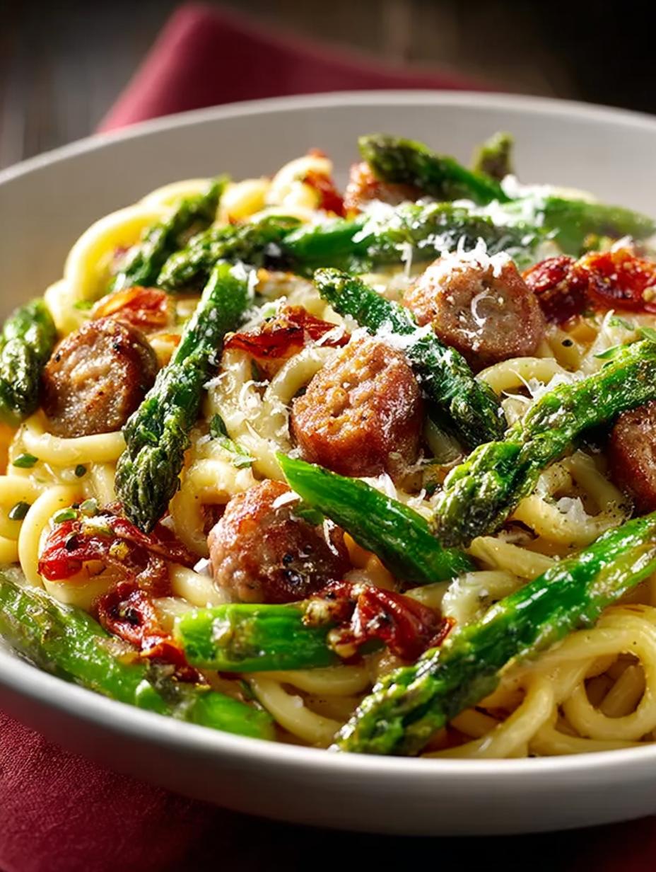 Sausage Asparagus Pasta