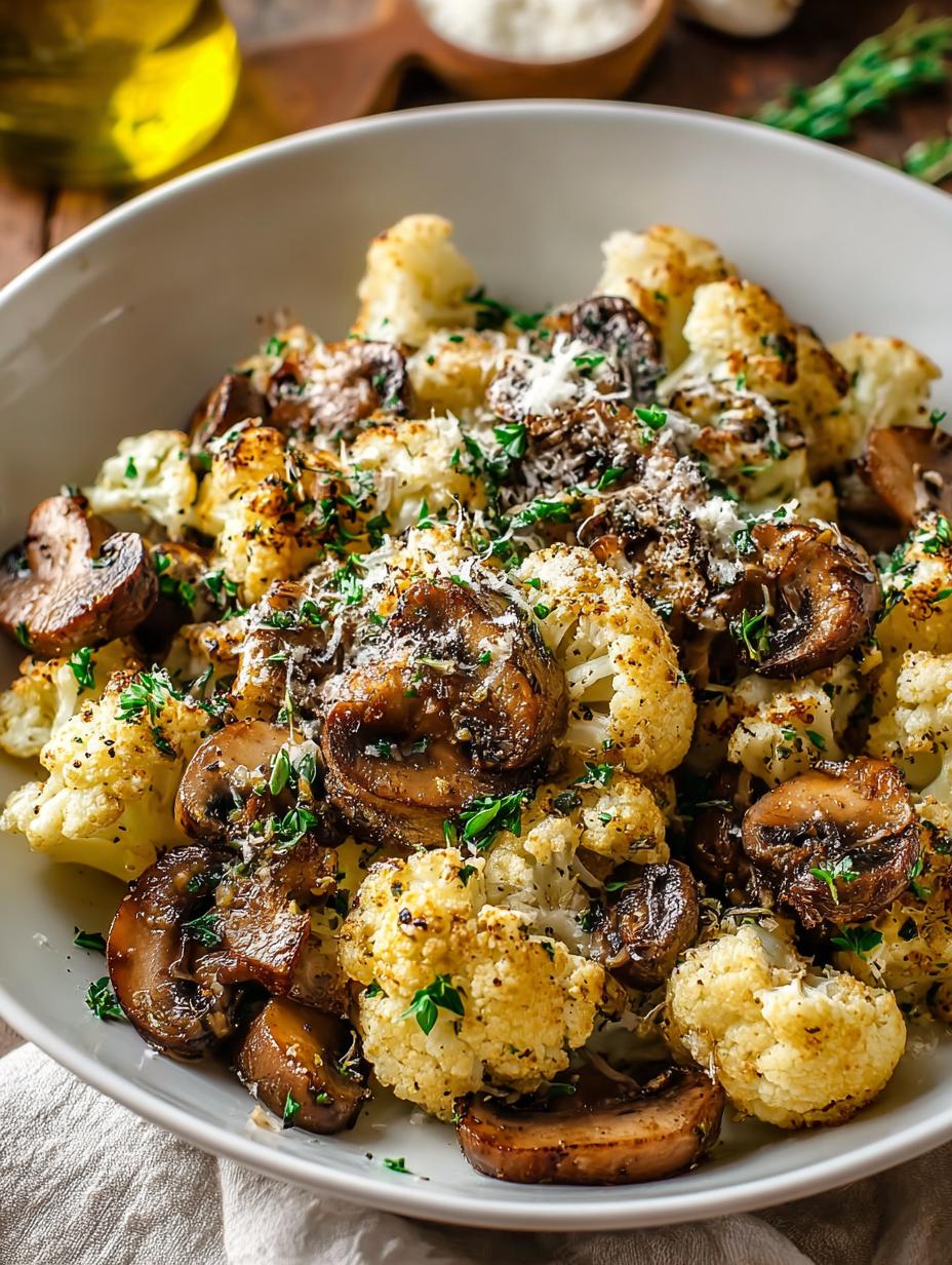 Sautéed Mushrooms Cauliflower Crumbles: A Delicious Side Dish - Sauteed Mushrooms Cauliflower Crumbles - main visual representation