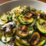 Sauteed Zucchini Mushrooms Onions