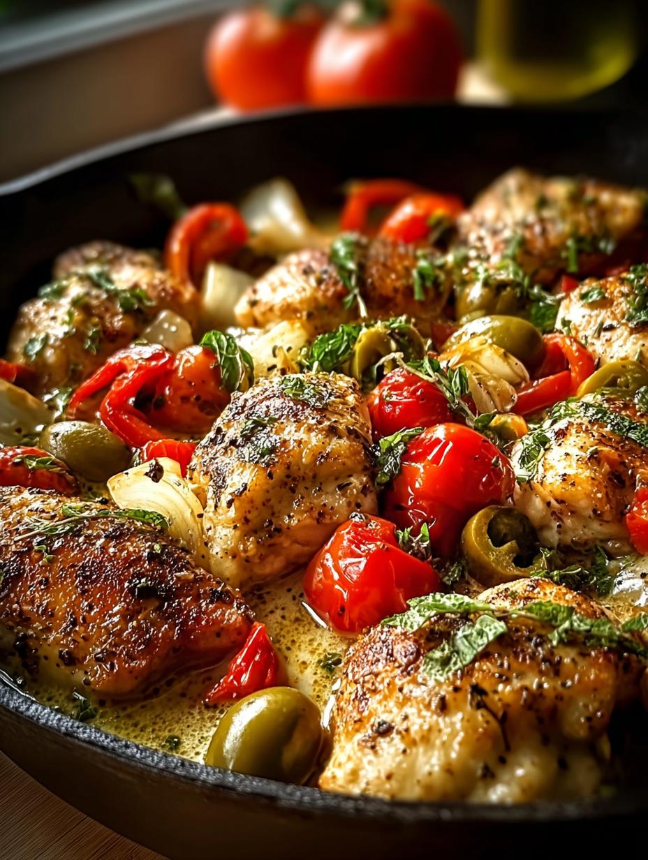 Savory Pepperoncini Chicken Skillet