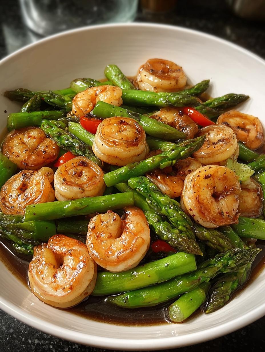 Shrimp Asparagus Stir Fry