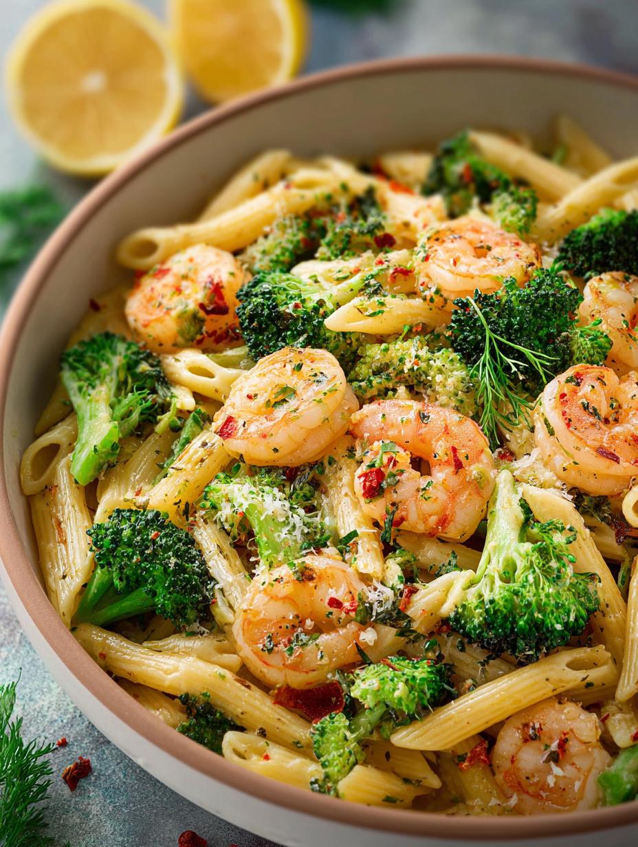 Shrimp Broccoli Pasta