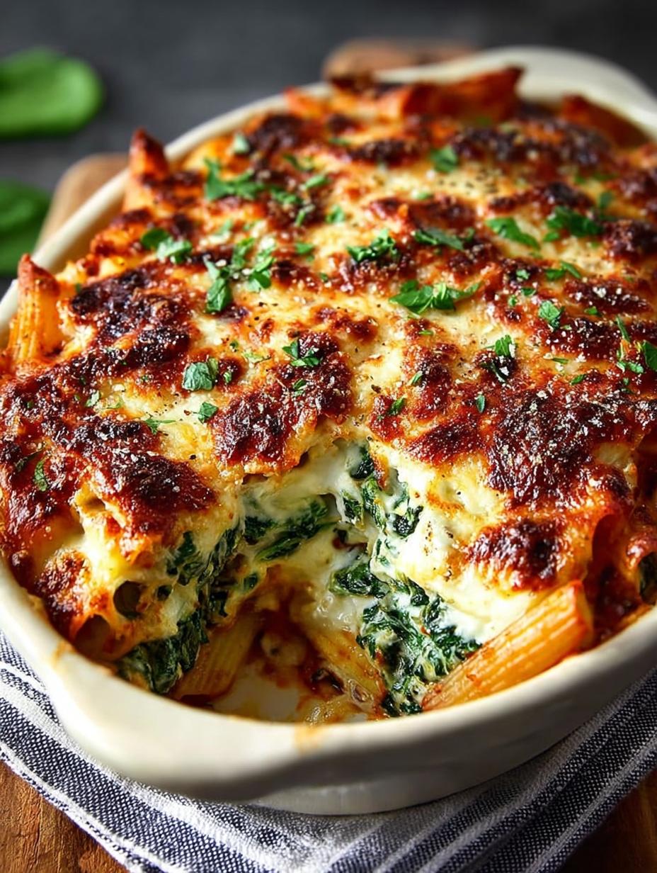 Spinach Ricotta Pasta Bake: 7 Comforting Delights - Spinach Ricotta Pasta Bake - additional detail