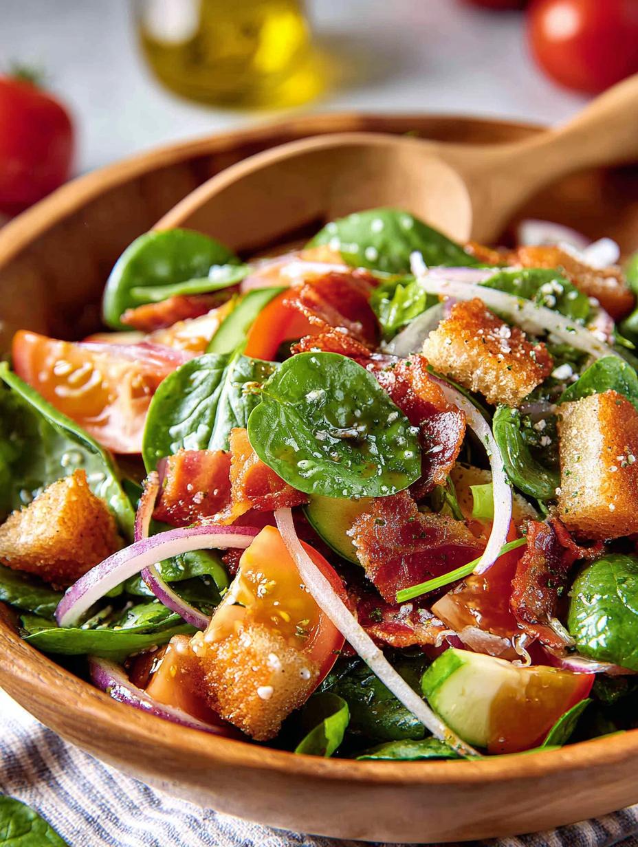 Spinach Salad with Bacon: 10 Reasons to Love It - Spinach Salad with Bacon - additional detail