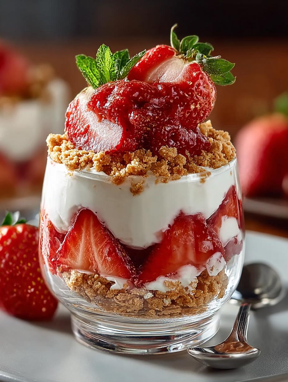 Delicious Strawberry Cheesecake Parfaits for Instant Joy - Strawberry Cheesecake Parfaits - main visual representation