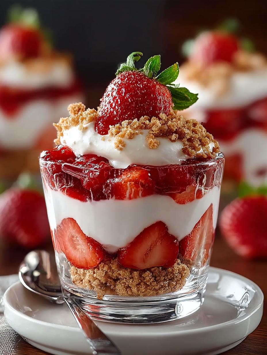 Delicious Strawberry Cheesecake Parfaits for Instant Joy - Strawberry Cheesecake Parfaits - additional detail