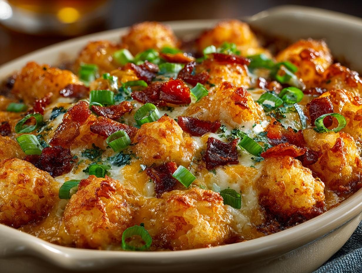 Tater Tot Casserole with Ground Beef: A Comforting Delight - Tater Tot Casserole with - main visual representation