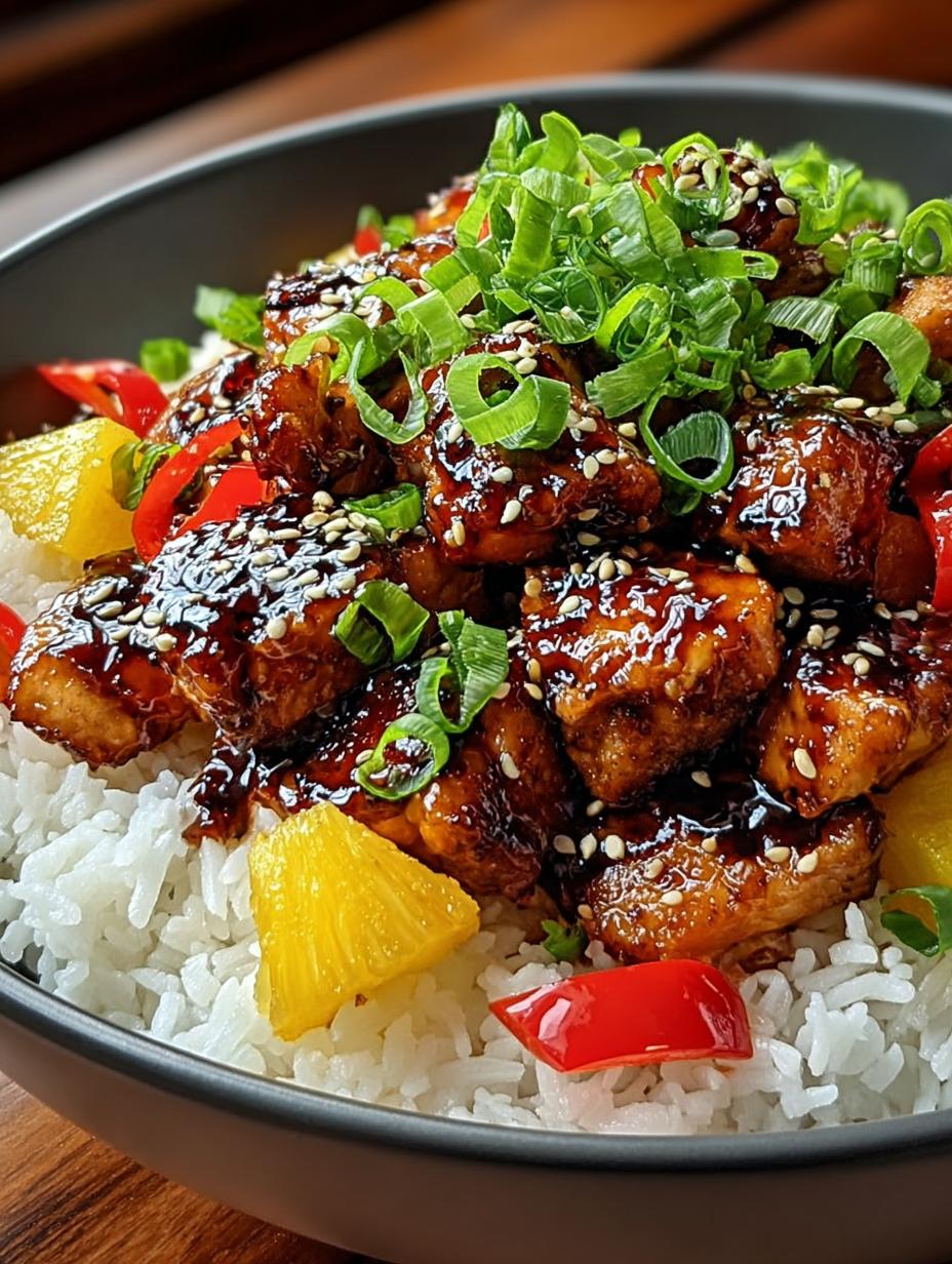 Teriyaki Pineapple Chicken Bowls: 7 Sweet Delights - Teriyaki Pineapple Chicken Bowls - additional detail