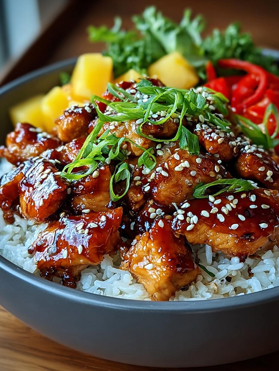 Teriyaki Pineapple Chicken Bowls