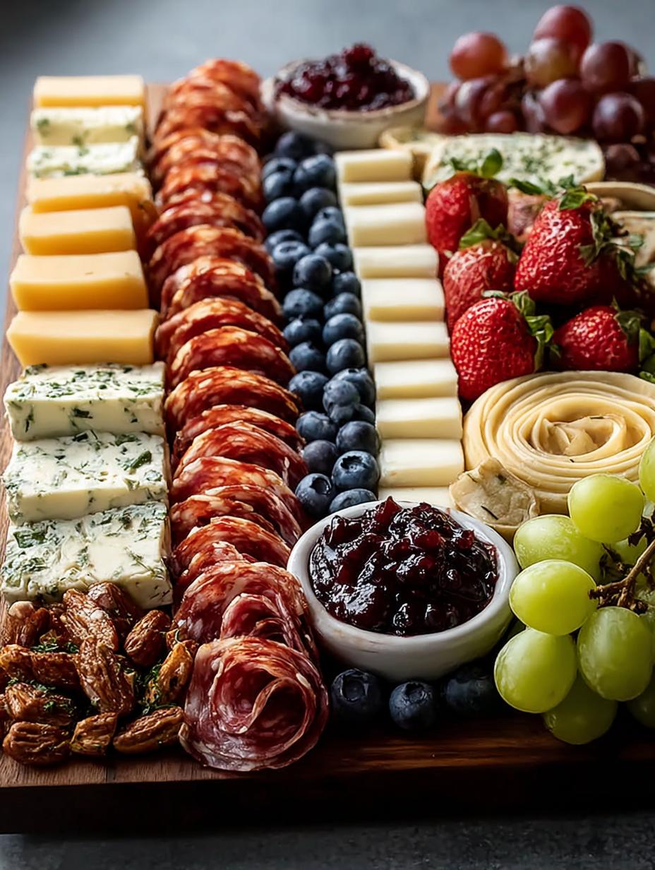 American Flag Charcuterie Board