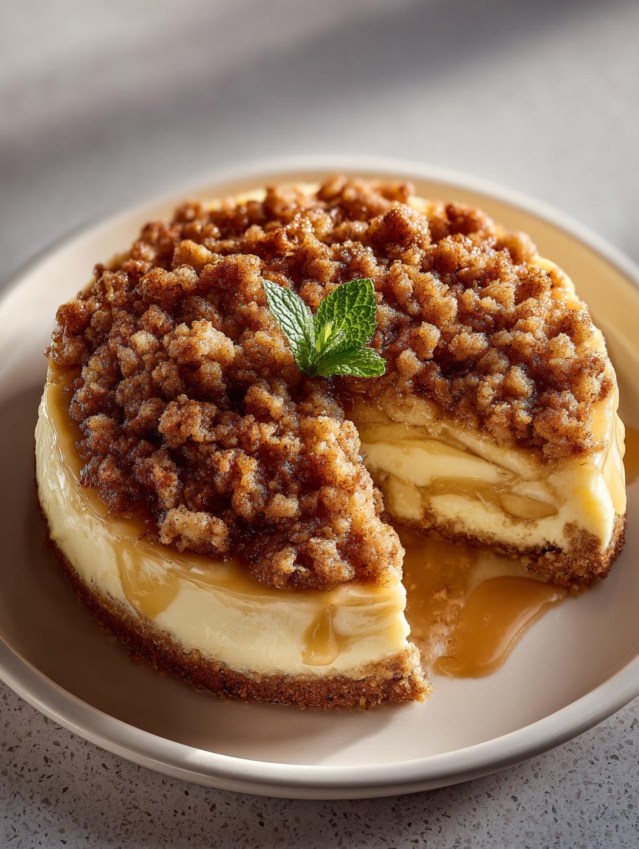 Apple Crumble Cheesecake