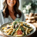 Asparagus Chickpea Pasta Salad