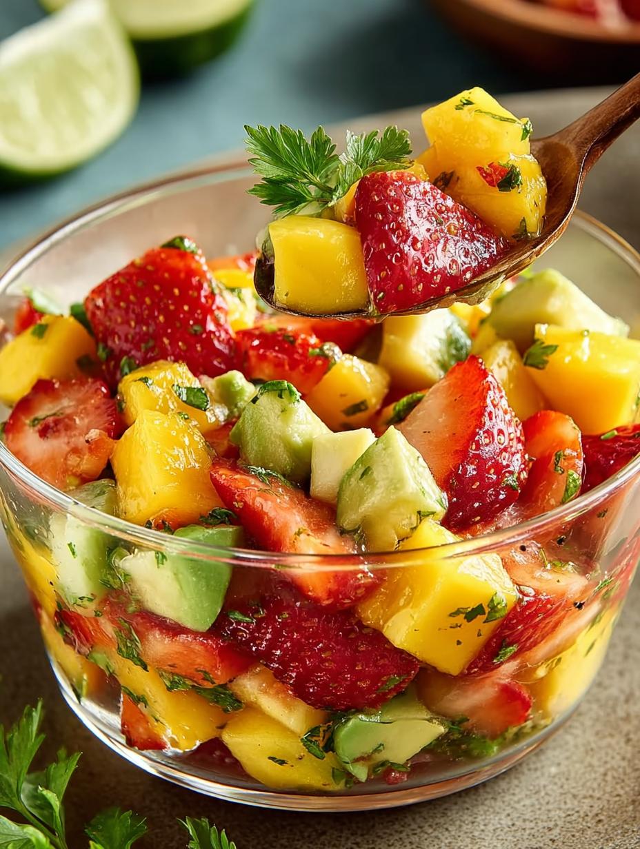 Avocado Strawberry Mango Salsa: 5 Irresistible Flavors - Avocado Strawberry Mango Salsa - additional detail