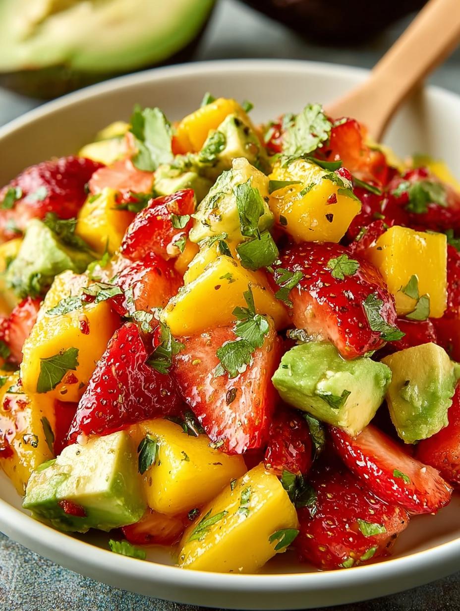 Avocado Strawberry Mango Salsa